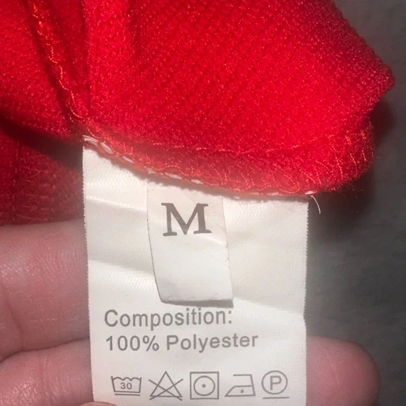 Krush Kandy Boutique Red Bow Sleeve Sweatshirt - Satin Ribbon Detail - Medium - Picture 3 of 5